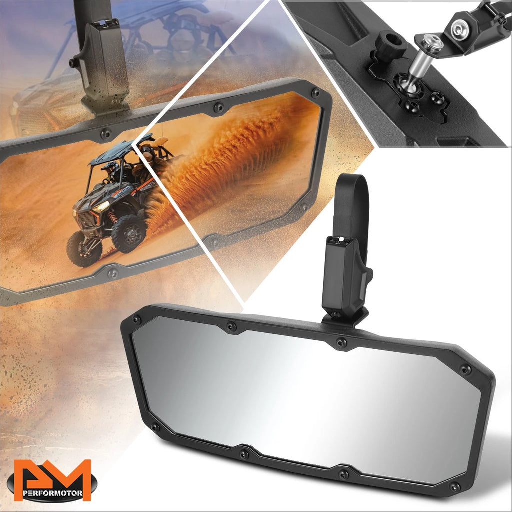 Universal UTV Rearview Mirror with Clamp for Roll Cage Bar