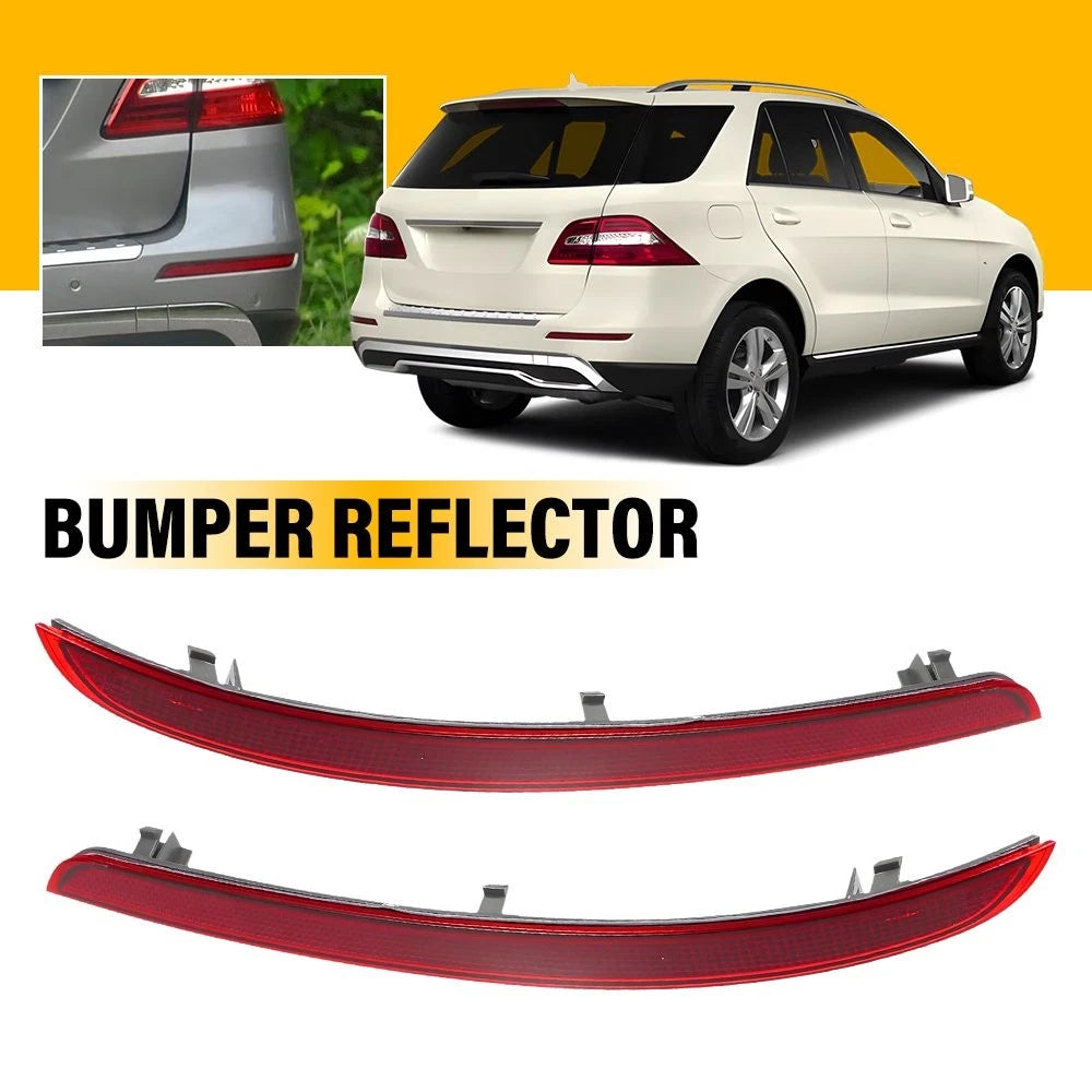 2X Rear Bumper Reflector L&R for Mercedes Benz ML500 ML550 ML63 AMG (2012–2015)