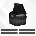 Tool Box for Pickup Truck (29"x16.5"x18", Black Aluminum)