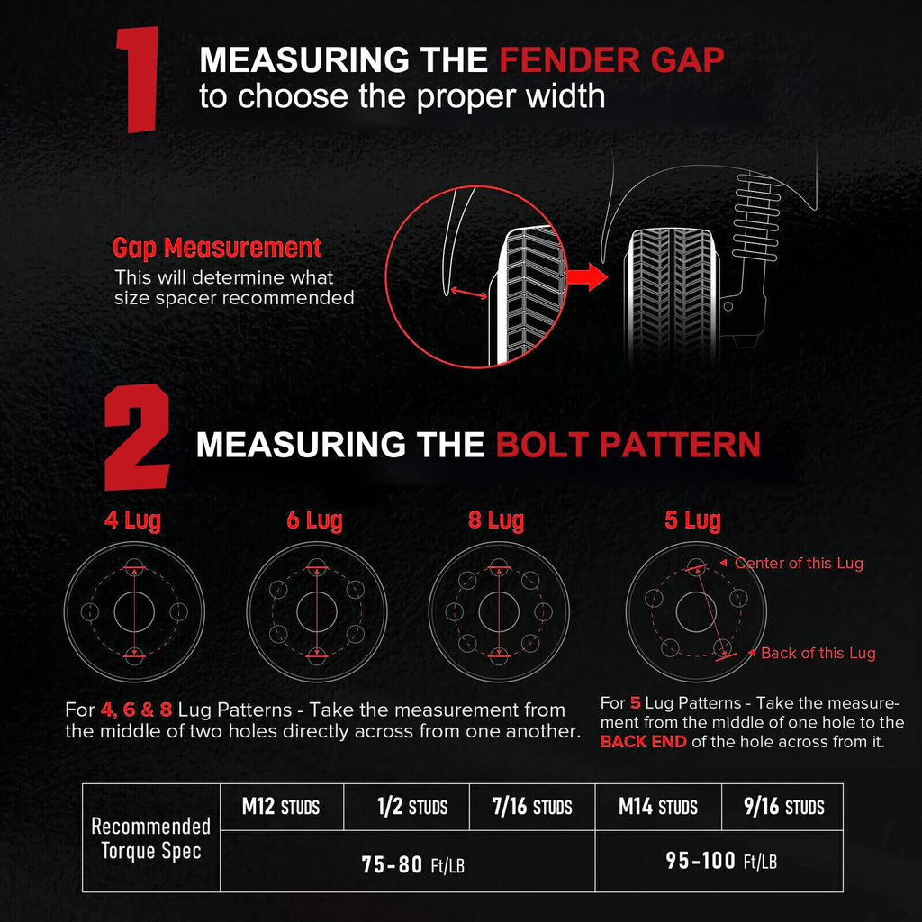 4PCS 3" Hubcentric Wheel Spacers for Chevrolet Blazer (1998-2005)