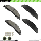 Front Brake Pads Kit for Ford E-350 E-450 Super Duty (2008–2021)