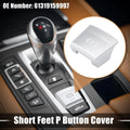 Short Feet P Button Cover for BMW F01 F02 F10 F12 F07 (2008–2017) 61319159997 Silver Tone