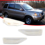 2X Clear Lens Front Fender Side Marker Lights for Honda Element (2009–2011)
