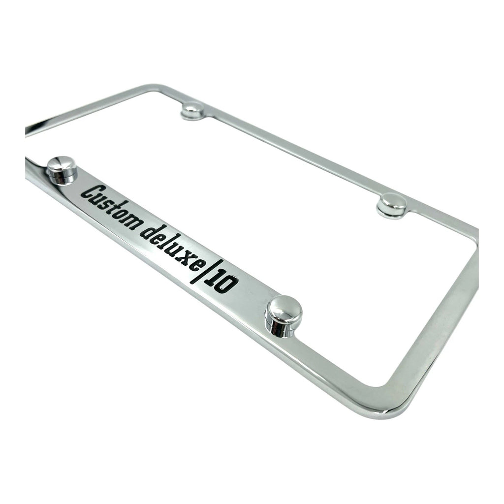 License Plate Frame Licensed for Chevrolet Custom Deluxe (2014–2019)