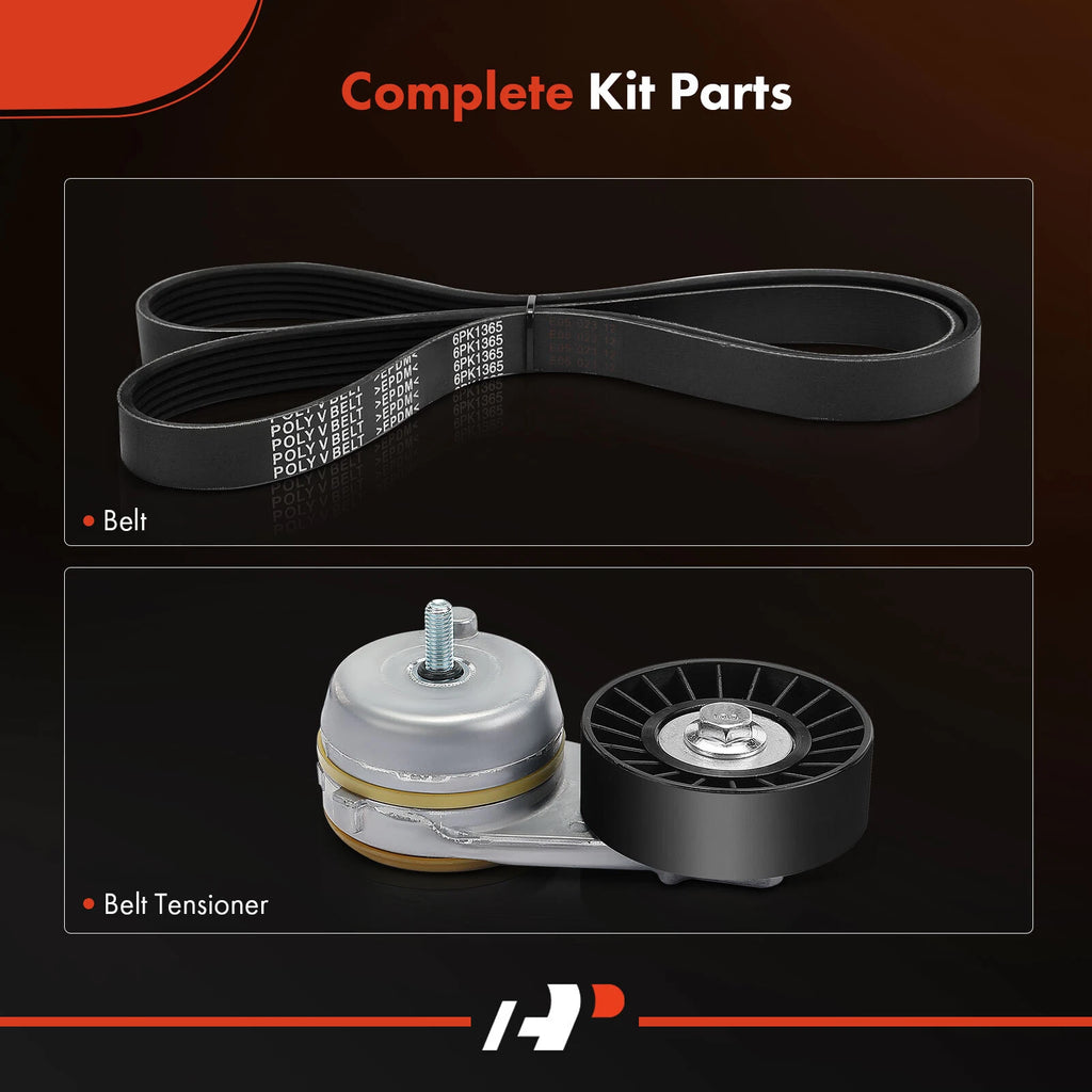 2X Serpentine Belt Drive Component Kit for Ford F-150 (2011–2014)