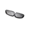 Carbon Pattern Dual Line Front Grille for BMW 5 Series E60 E61 (2004–2009)