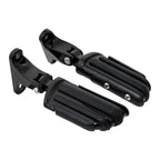 Black Rear Passenger Footpeg Pegs for Harley Road Glide (1993–2025)