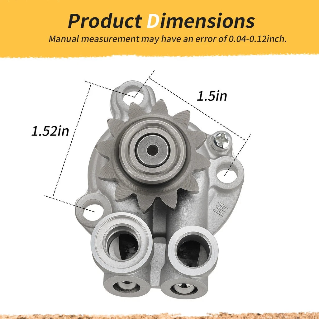 Oil Pump Assembly w/ Rotor for Yamaha YFZ450 (2007–2009, 2012–2013)