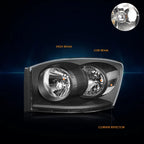 Headlight and Amber Side Corner Lamp Pair for Ford Ranger (2001–2011)