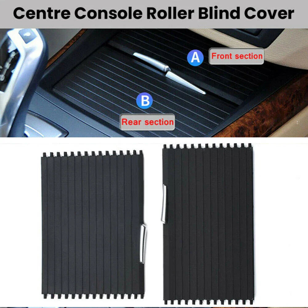 Storage Box Center Console Roller Blind Covers x2 for BMW X5 X6 (2007-2014)