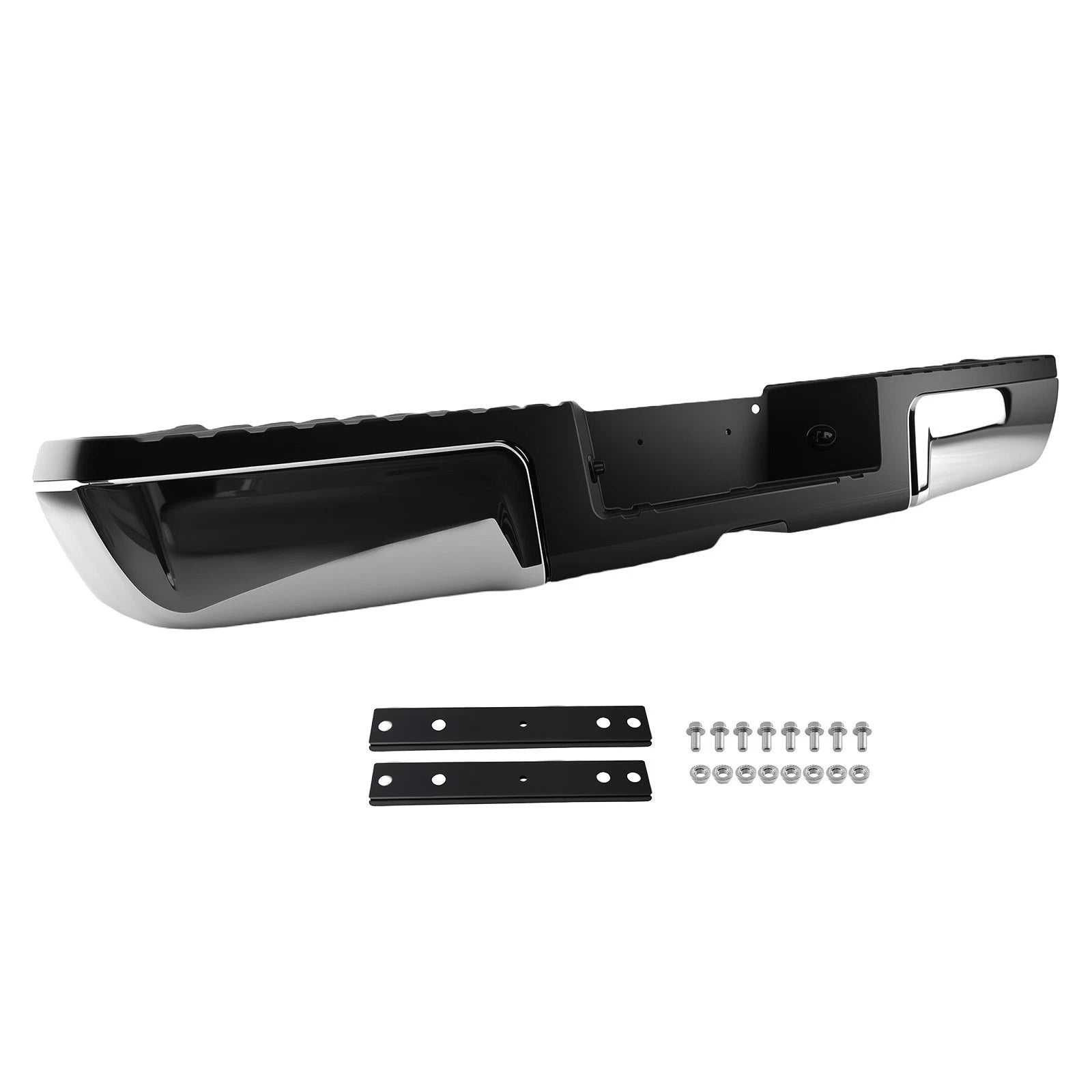 Chrome Steel Rear Bumper for Ford F-250/F-350 Super Duty (2008–2016)