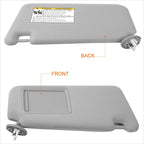 OE Style Sun Visor for Toyota Venza (2009–2016) - Passenger Side, Grey
