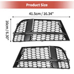 1 Pair Front Fog Light Grill for Audi A3 (2017–2020) No. 8V3807681ABESM Honeycomb