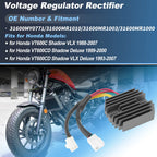 Voltage Regulator Rectifier 31600MY0771 for Honda VT600C Shadow VLX (1988–2007)