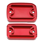 CNC Brake & Clutch Reservoir Caps Red for Ducati Scrambler 800 1100 (2015–2023)