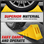 Stackable Wheel Chock with Handle for Universal Use (60000 lbs Capacity)