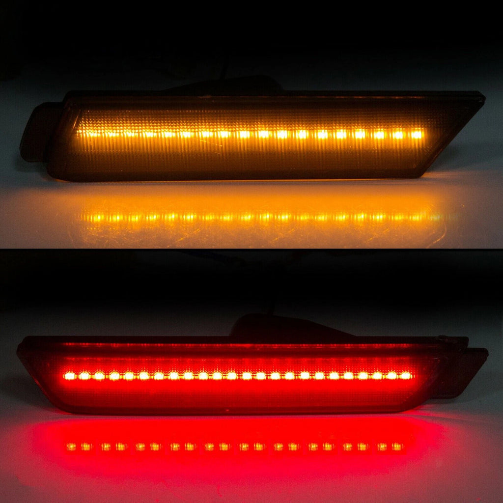 Set of 4 Smoked LED Side Marker Lights for Chevy Camaro SS LT (2010–2015)