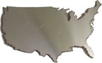 2pc. Luxury FX Stainless Steel United States Outline Emblem - LUXFX1748