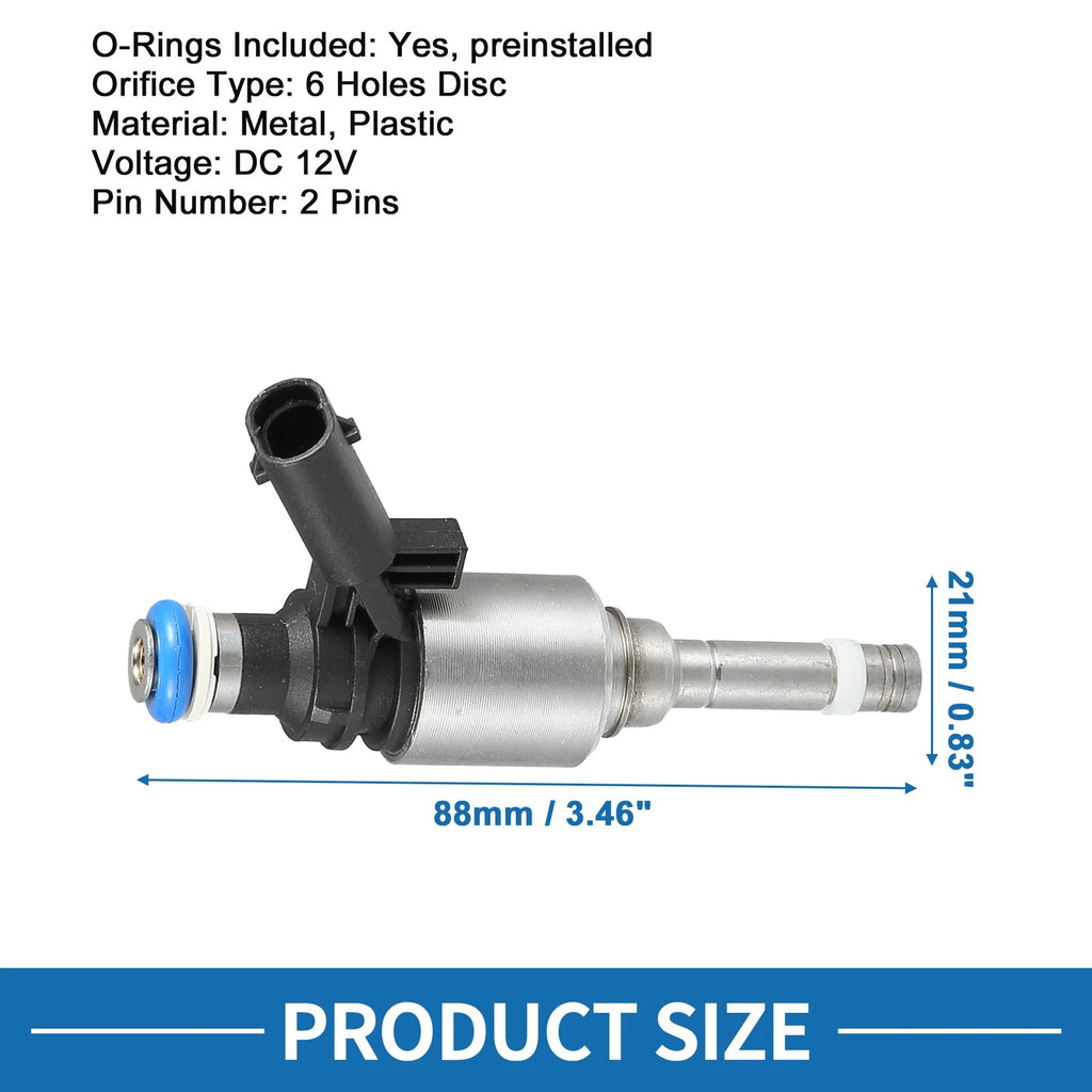 Set of 4 Fuel Injectors No.06H906036G for VW Passat B6 B7 (2005–2014)