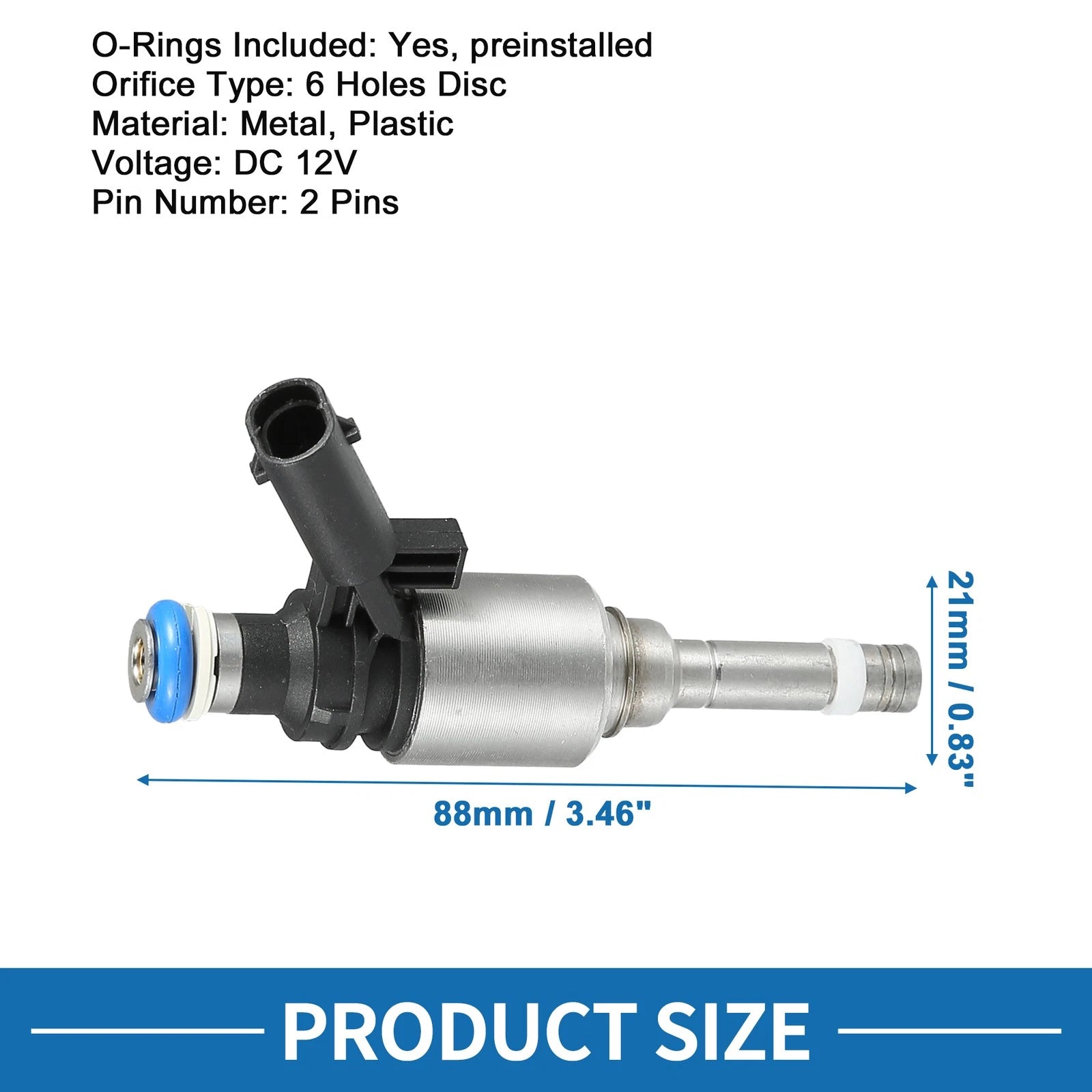 Set of 4 Fuel Injectors No.06H906036G for VW Passat B6 B7 (2005–2014)