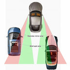 Wide Angle Blind Spot Rear View Auxiliary Mirror for Rectangle Vehicles (-)