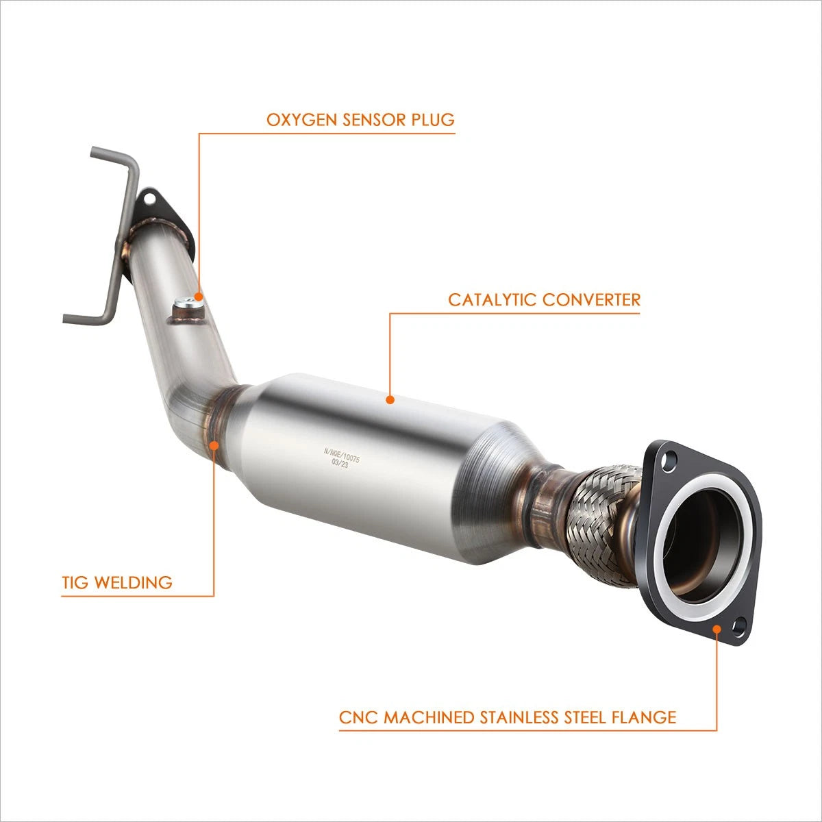 Undercar Catalytic Converter Pipe for Chevy Impala/Monte Carlo (2006–2011)