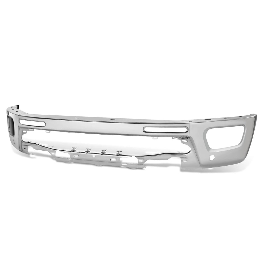 Chrome Steel Front Bumper Face Bar for Ford Ranger (2019–2024) w/ Sensor Hole
