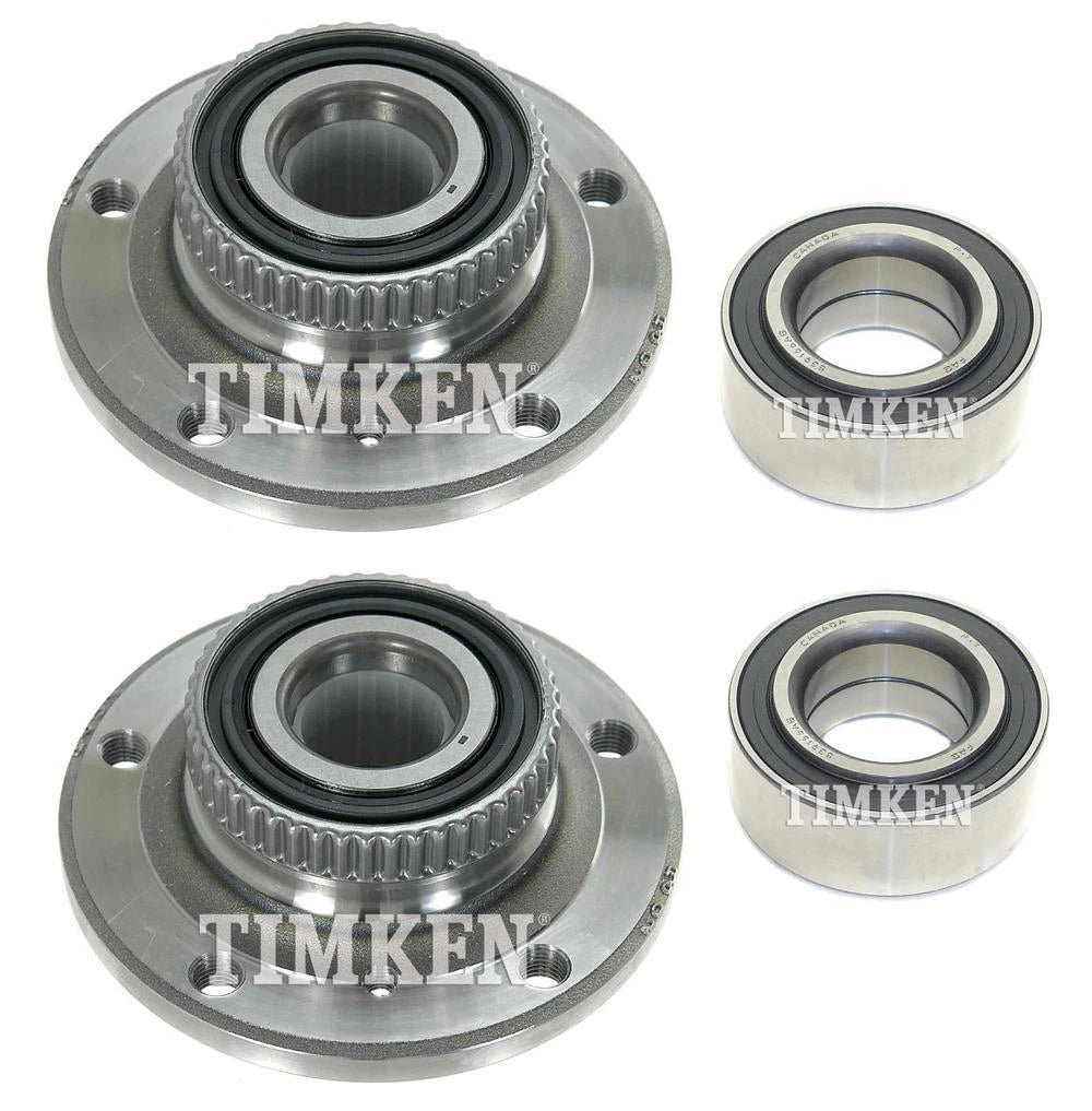 Front and Rear Wheel Bearings & Hubs Kit for BMW E36 318i 325i E85 Z4 (1992–2008)