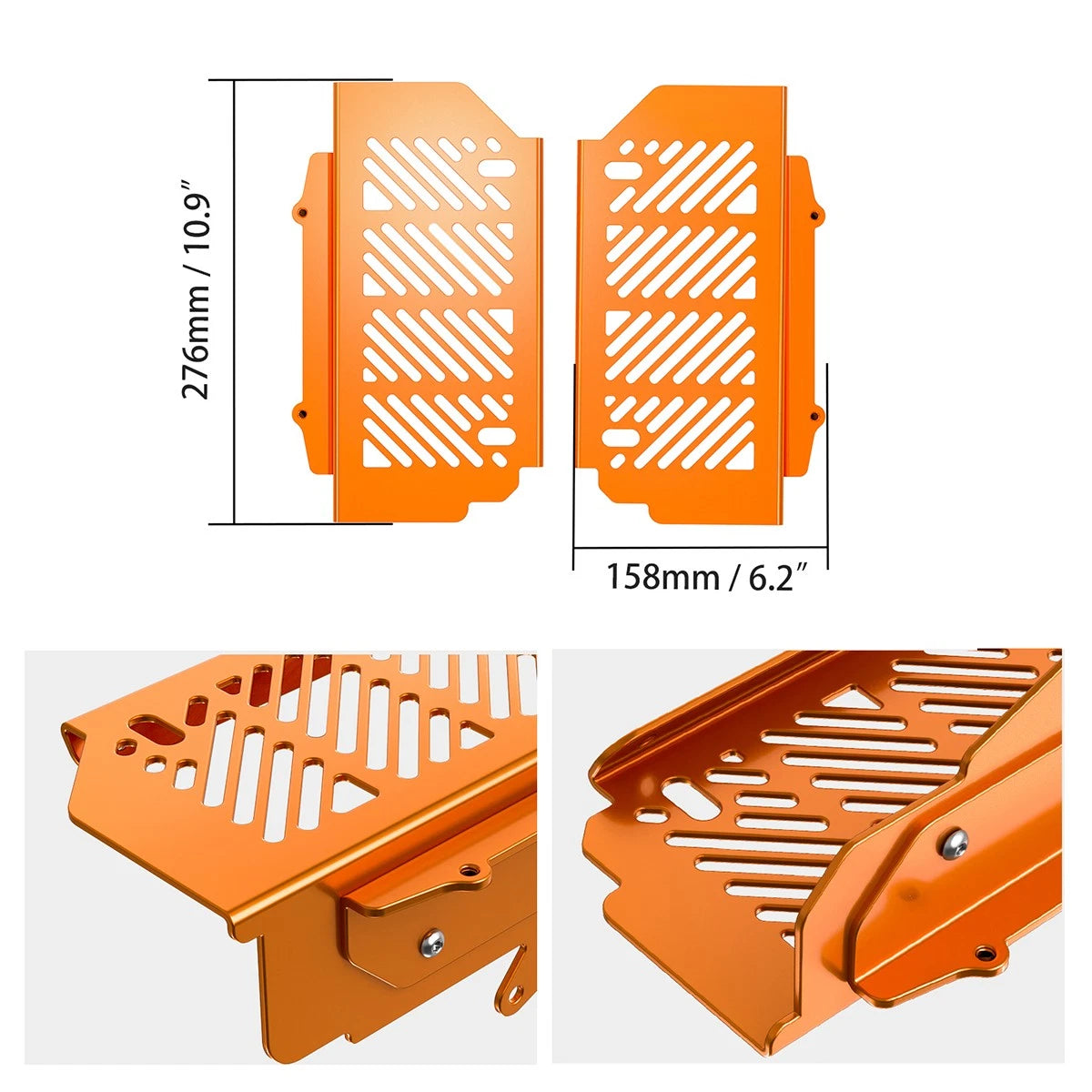 CNC Radiator Guard Protector for KTM 125 250 350 450 SX SXF XCF 2016–2019