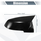 1 Pair Rearview Mirror Cover Cap Gloss Black for BMW X1 328i 125i 330i 320i 220i (2011–2019)