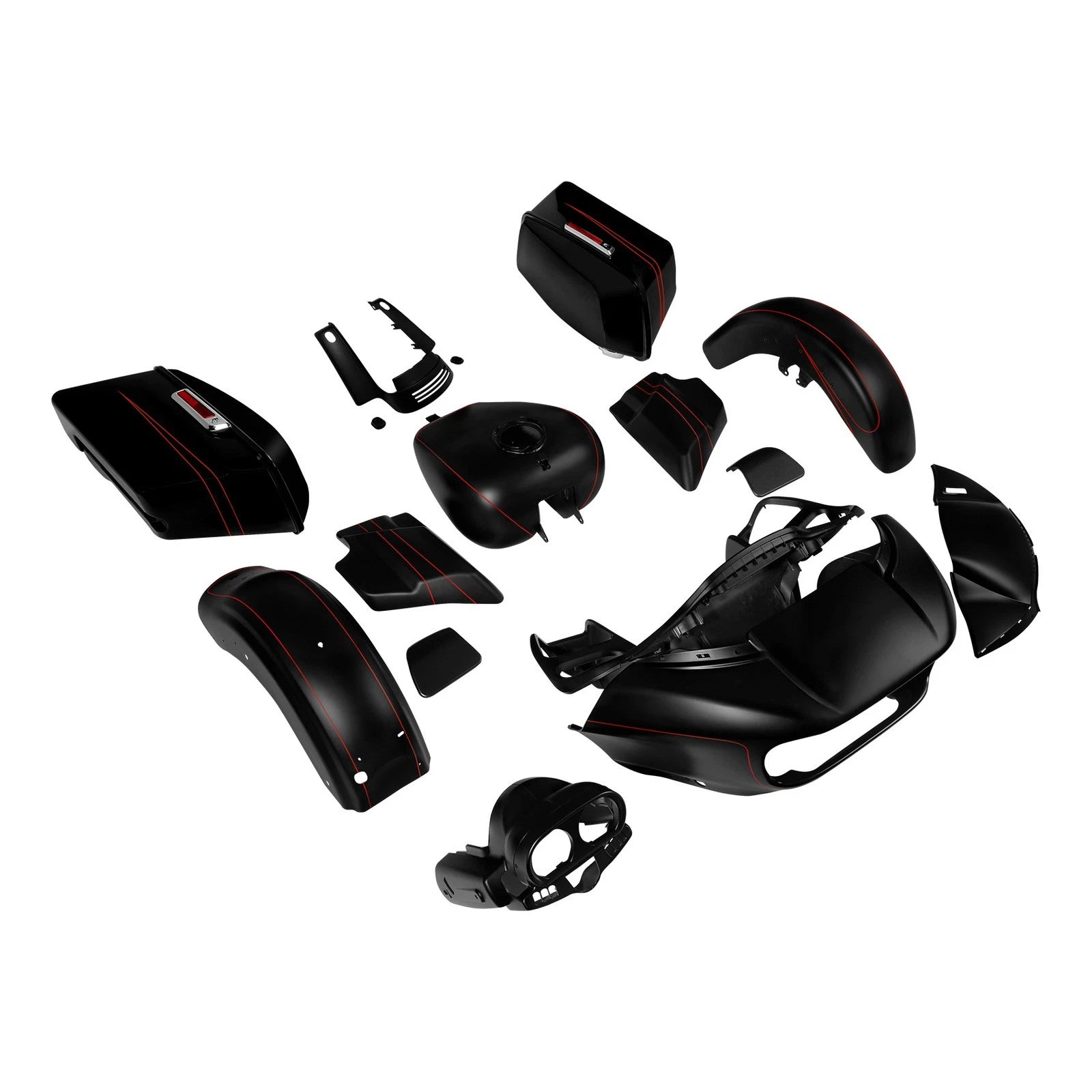 Fairing Bodywork Kit for Harley Touring Road Glide FLTRX (2015–Present) Black Denim