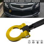 Gold Track Racing Style Anodized Aluminum Tow Hook Set for Cadillac XLR (2006–2009)