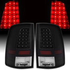 LED Black Tail Lights for Dodge Ram 1500 2500 3500 (2009–2018)