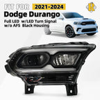 Full LED Projector Headlight Right Passenger for Dodge Durango (2021–2024)