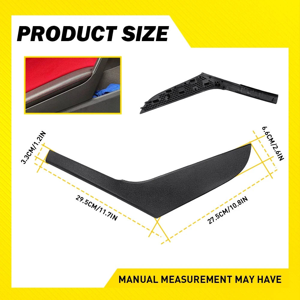 2X Inner Door Handle Trim Cover for VW Golf 6 MK6 (2009–2013)