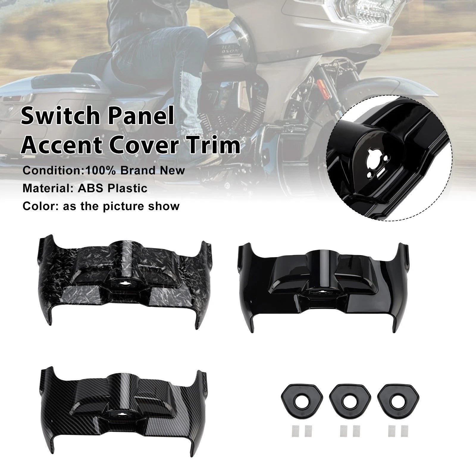 Switch Panel Accent Cover Trim for Harley Touring Electra Street Glide (2023–2025)