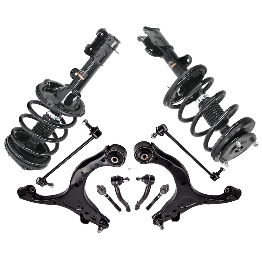 10PC Front Struts Control Arms Sway Bar Tie Rod for Hyundai Santa Fe (2007–2009)