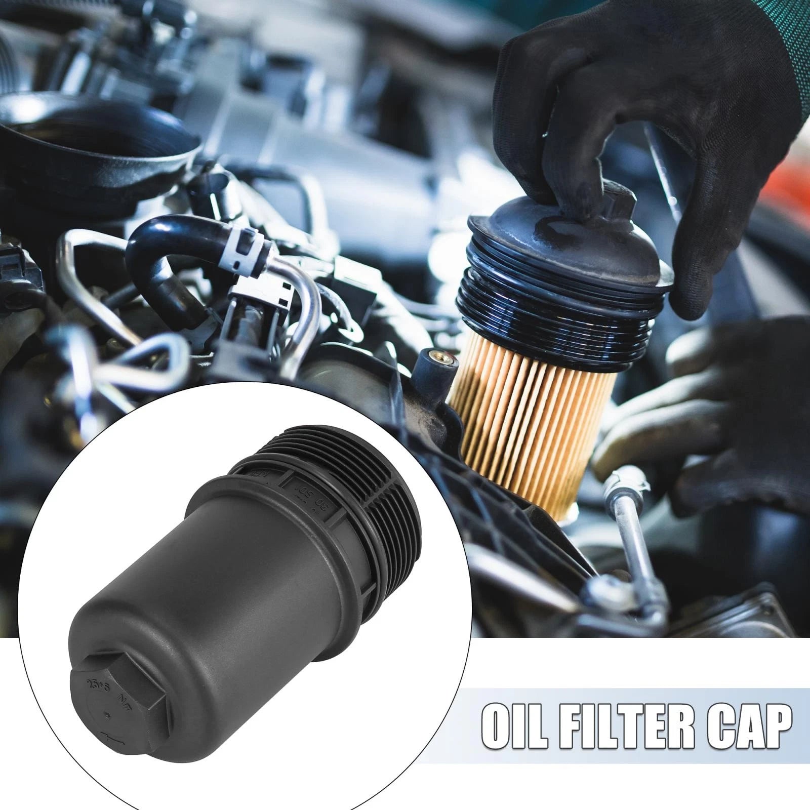 Oil Filter Cap Assembly for Audi A1 A3 Q3 Q5 (2015–2019) 06L115408