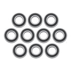 Set of 10 Deep Groove Ball Bearings 40mm x 80mm x 18mm Rubber Sealed