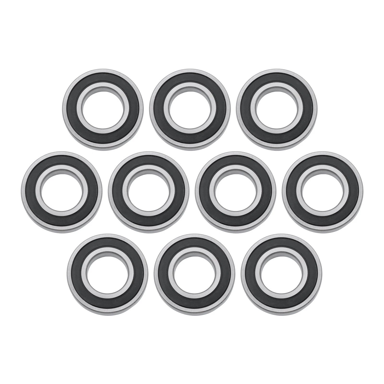Set of 10 Deep Groove Ball Bearings 40mm x 80mm x 18mm Rubber Sealed