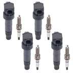 Set of 4 Ignition Coils & Spark Plugs for Hyundai Sonata 2.4L I4 (2008–2015) 27300-2G000