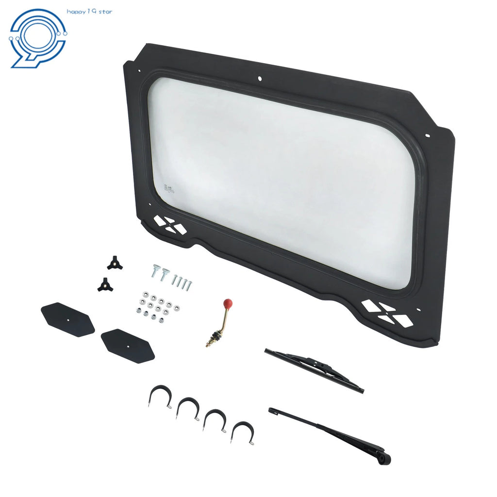 Full Glass Windshield with Wiper for Polaris RZR 900 1000 Turbo (2014–2018)