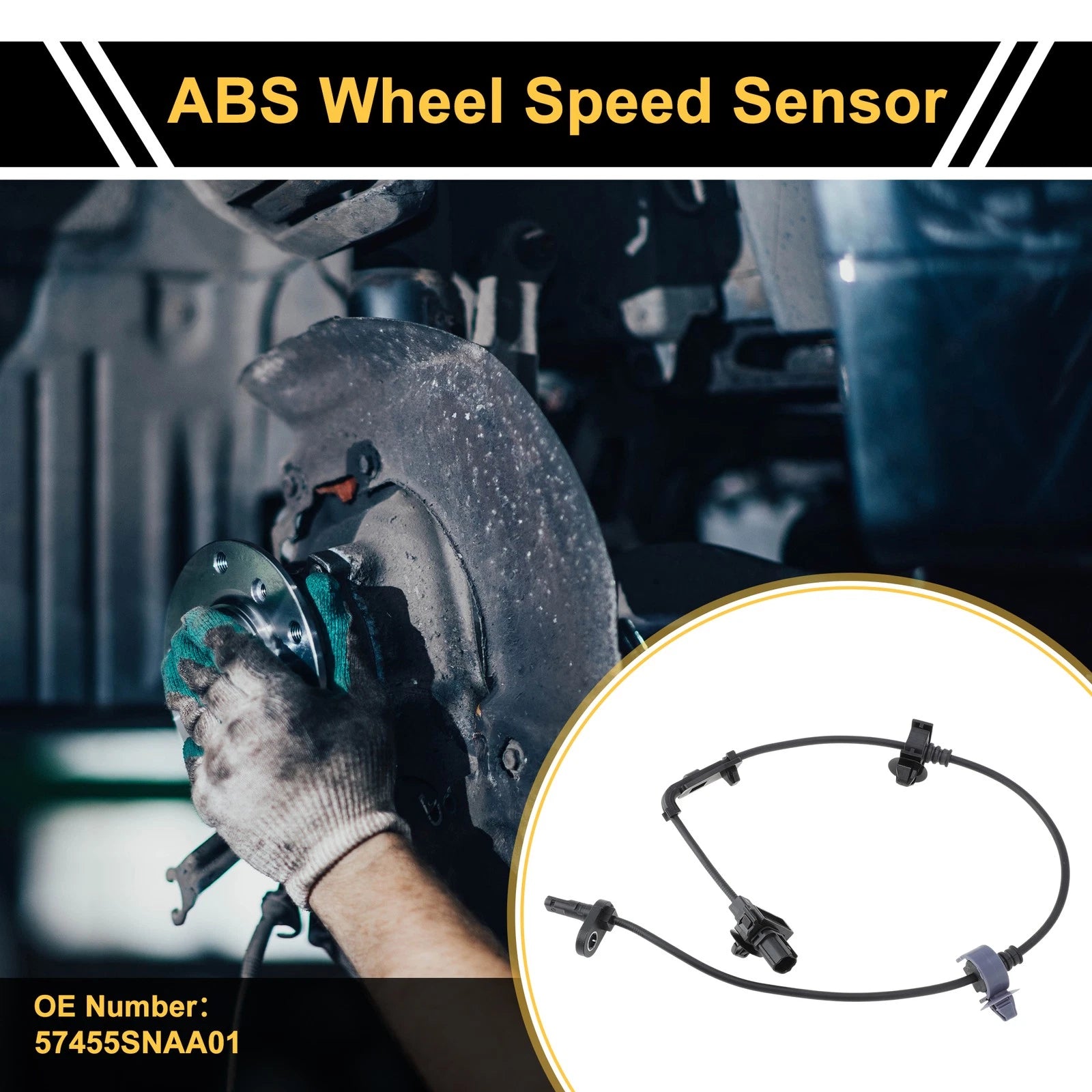 ABS Wheel Speed Sensor No. 57455SNAA01 for Honda Civic (2016–2021)