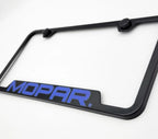 Notched License Plate Frame Black with MOPAR Logo for Dodge (2004–2021)