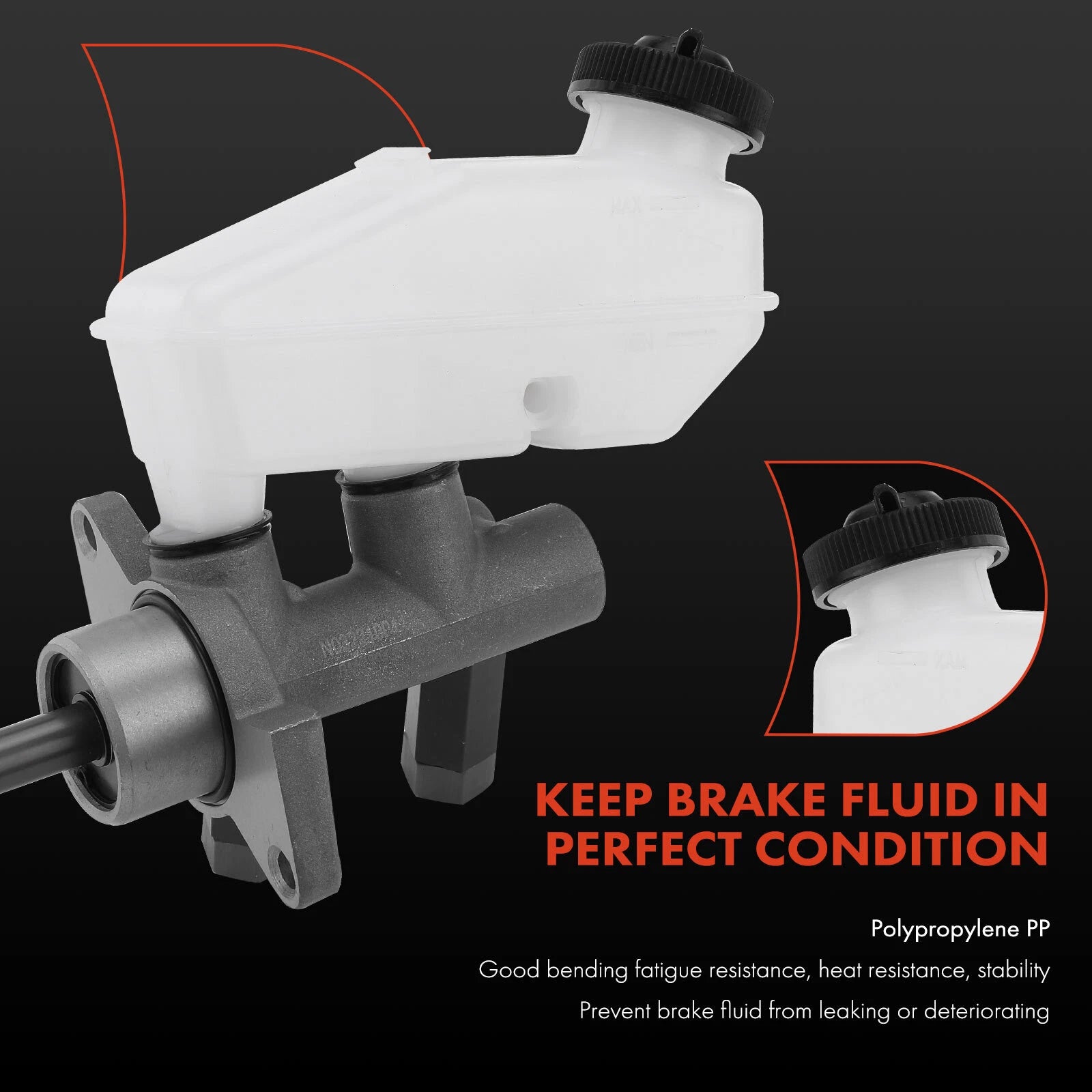 Brake Master Cylinder with Reservoir for Chevy Aveo Pontiac Wave (2004–2011)