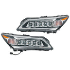 Set of 2 LED Headlight Assembly for Acura MDX (2014–2016)