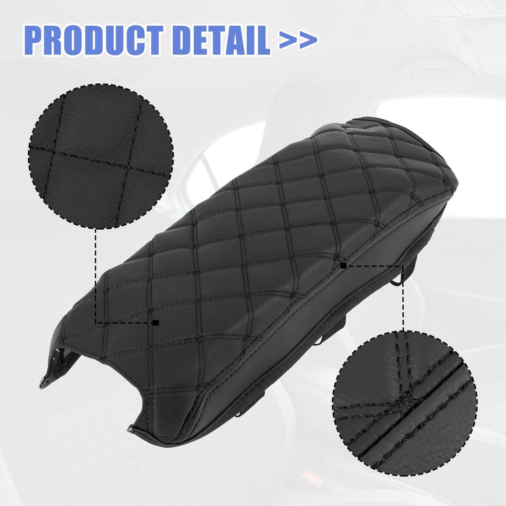 Center Console Lid Armrest Cover for Toyota Camry (2012–2017) Black
