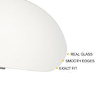Right Side Heated White Mirror Glass for Hyundai Elantra (2015–2018)