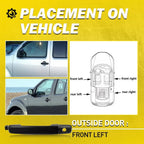 Front Driver Side Exterior Door Handle for Nissan Pathfinder (2005–2007) Black