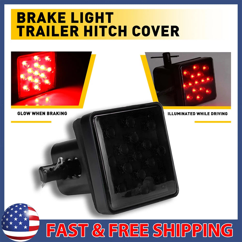 15 LED Smoke Brake Light Cover for Trailer Hitch